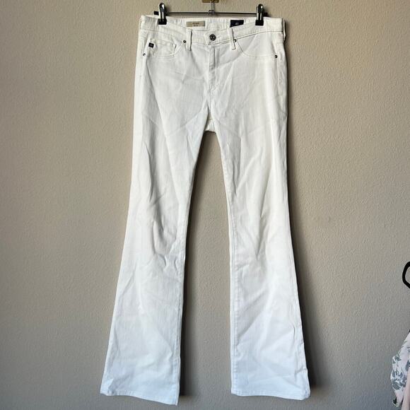 AG Adriano Goldschmied The Angel Bootcut Jeans in White Size 29 - Picture 2 of 6